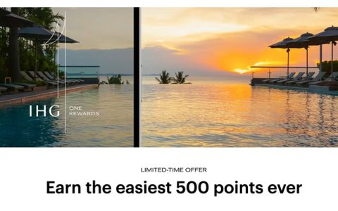 下载 IHG 应用程序可免费获得 500 点优悦会积分