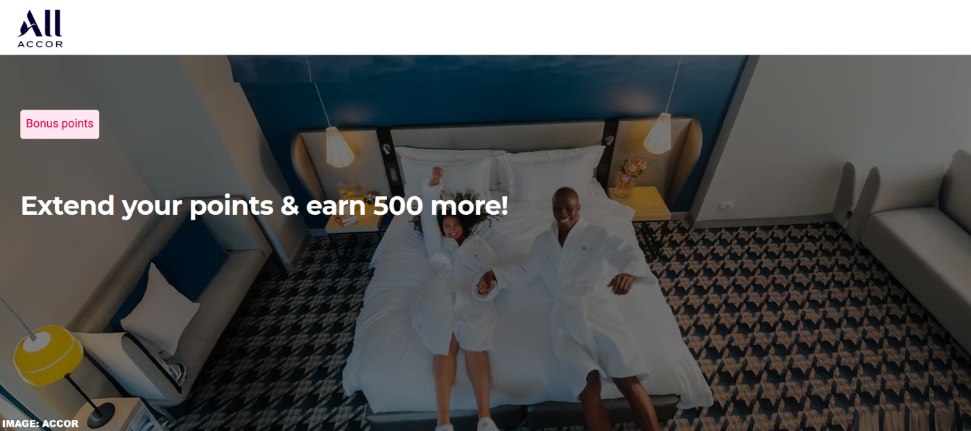 雅高ALL会员在亚太、中东及非洲地区住宿可获500积分奖励，活动时间为2025年9月1日至11月30日（预订时间为9月1日至30日）。