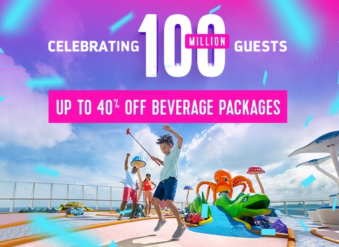 皇家加勒比“1亿乘客”促销活动，船上杂费享巨额折扣