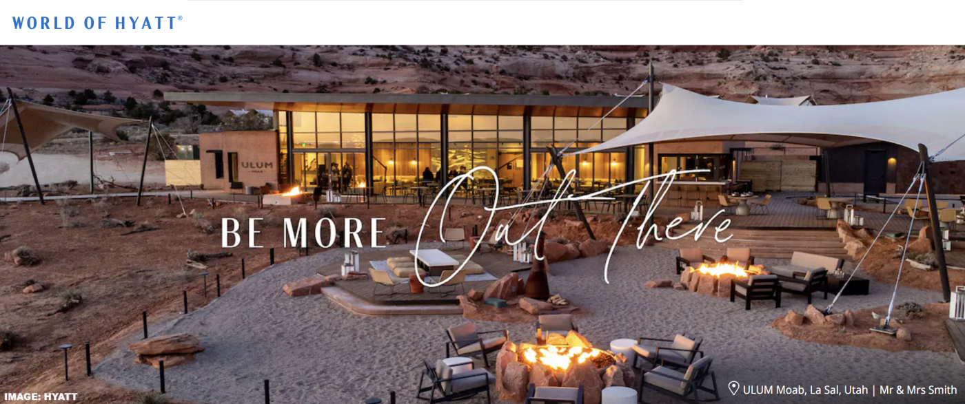 凯悦天地 15% Under Canvas 奖励回赠