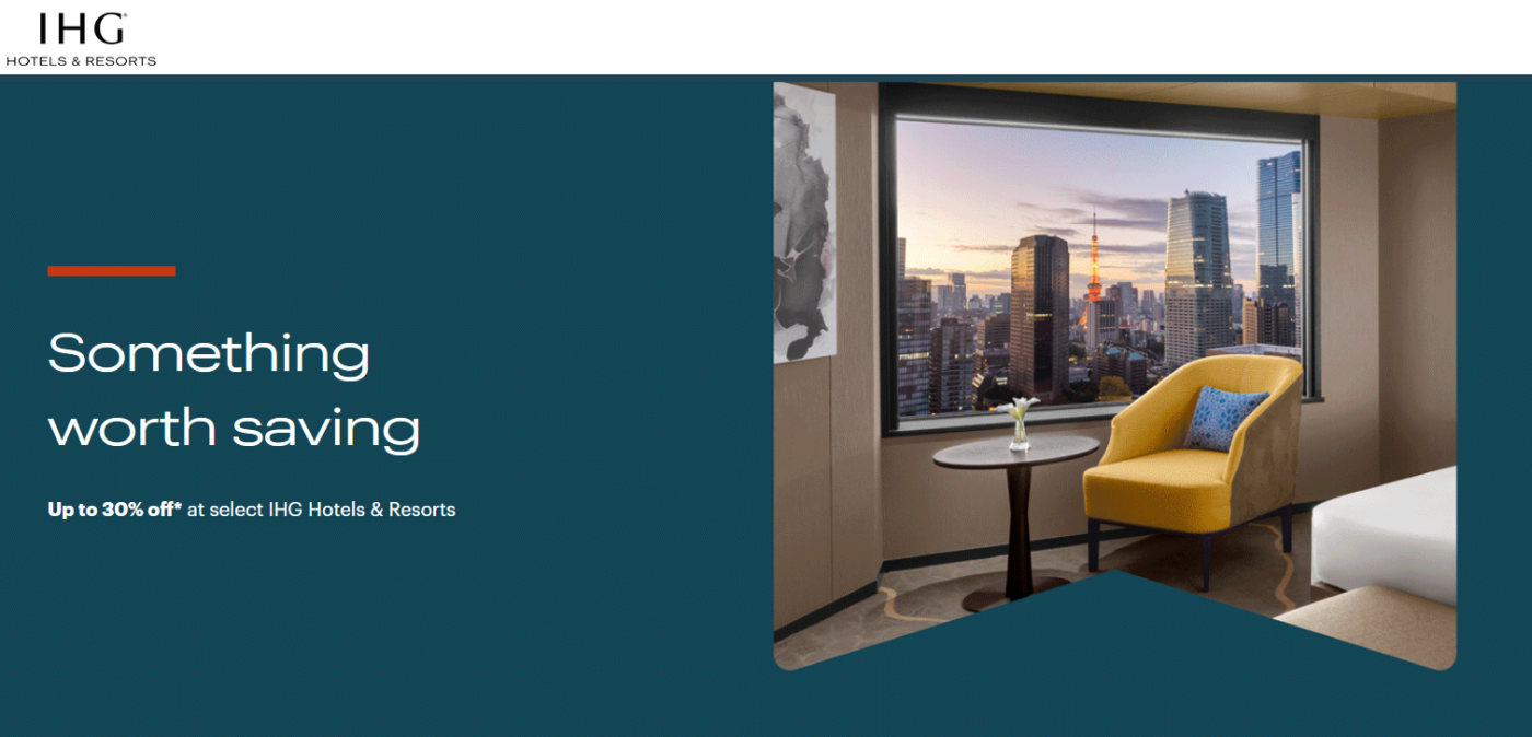 IHG亚太区最高享30%折扣，入住截止至2025年12月31日（需于8月18日前预订）