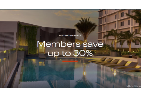 IHG 美洲及欧洲地区 25% 至 30% 折扣闪购活动，适用于 2025 年 8 月 8 日至 9 月 30 日的住宿（需于 8 月 10 日前预订）