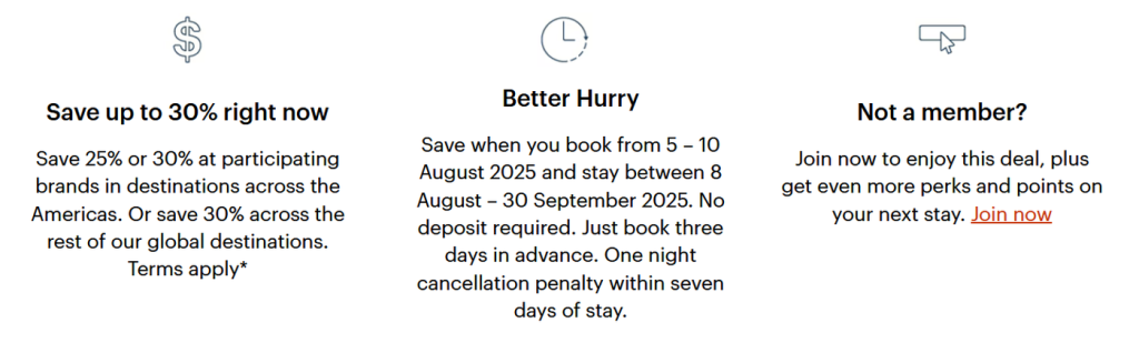 IHG 美洲及欧洲地区 25% 至 30% 折扣闪购活动,适用于 2025 年 8 月 8 日至 9 月 30 日的住宿(需于 8 月 10 日前预订)插图1 IHG 美洲及欧洲地区 25% 至 30% 折扣闪购活动,适用于 2025 年 8 月 8 日至 9 月 30 日的住宿(需于 8 月 10 日前预订)插图1