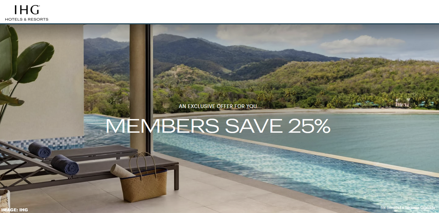 洲际酒店集团美洲区奢华酒店特惠：2025年9月24日至12月31日入住享七五折（10月5日前预订）