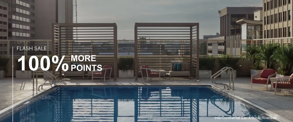 限时抢购：购买洲际酒店集团积分享 100% 奖励积分