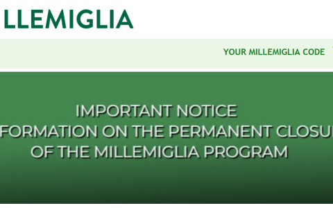 意大利航空公司的“万里里程”计划终于将于 2025 年 12 月 31 日终止