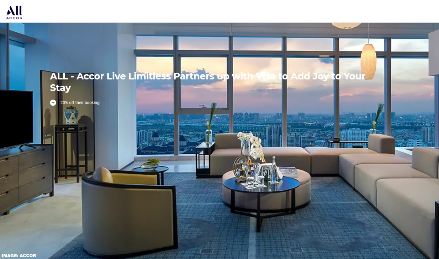 雅高Visa大中华区尊享优惠：2026年9月30日前预订高级房型享8折优惠（需于9月30日前完成预订）