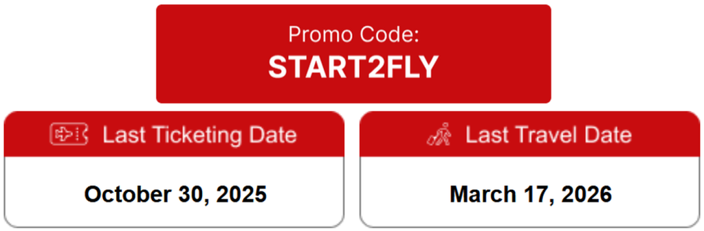 土耳其航空经济舱往返机票享75折优惠，有效期至2026年3月17日（需于10月30日前预订）