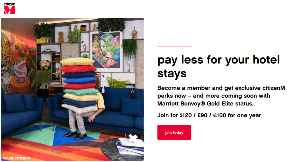 citizenM与万豪旅享家计划整合今日启动，持续至2025年11月20日