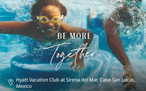 在凯悦度假俱乐部旗下的酒店每晚可赚取 3000 点奖励积分