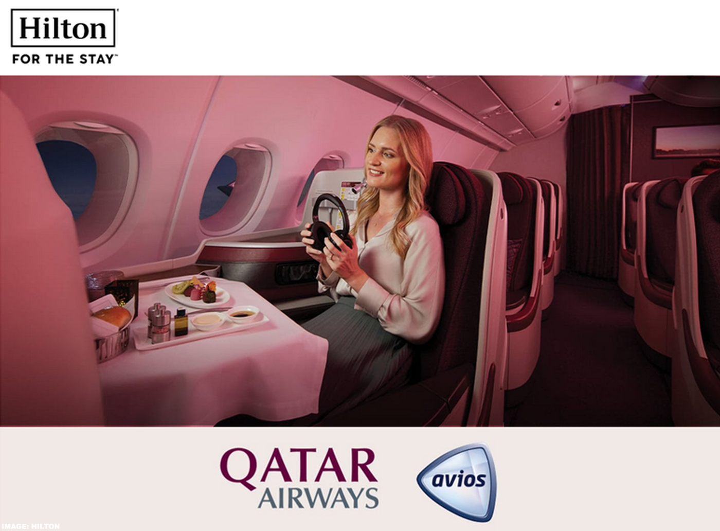 卡塔尔航空希尔顿航班优惠活动：预订即享额外Avios积分，适用旅行日期至2026年3月31日（需于10月31日前预订）