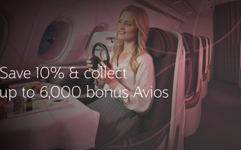 卡塔尔航空航班立享9折优惠 + 通过希尔顿合作计划最高可获6000点额外Avios奖励积分