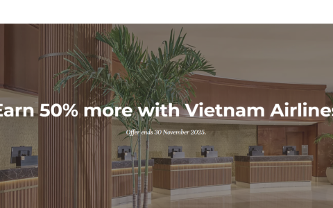 雅高ALL计划与越南航空莲花里程50%转换奖励2025年11月7日至30日