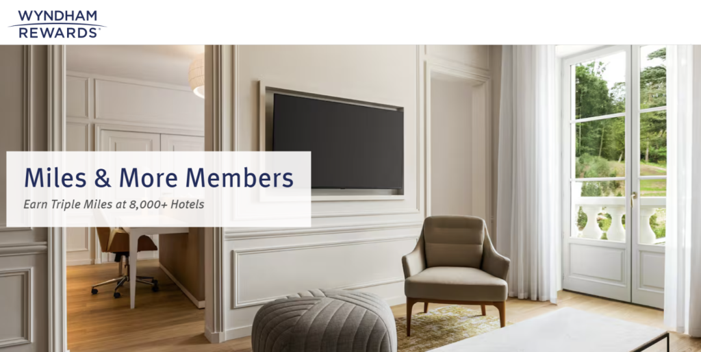 温德姆礼赏计划与汉莎航空里程计划联袂推出三重里程活动，有效期至2026年3月31日（需于12月31日前预订）