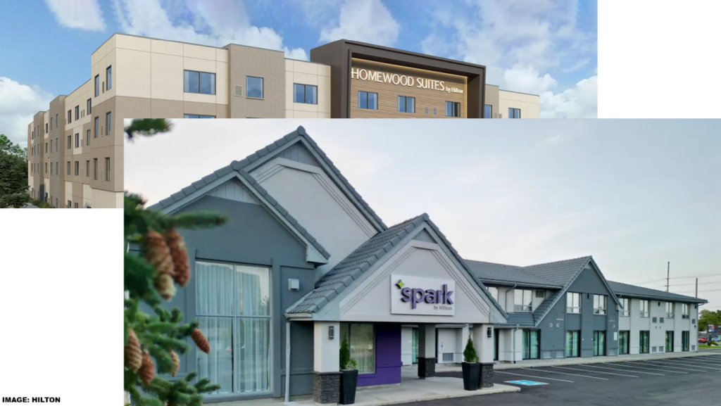 希尔顿荣誉客会将Homewood Suites & Spark积分获取率减半