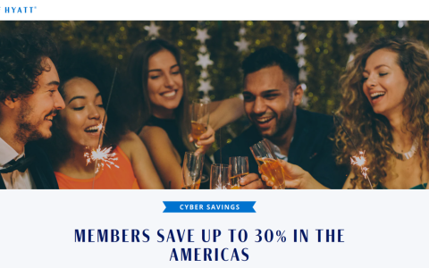 凯悦美洲酒店网络促销：2022 年 11 月 20 日至 2026 年 4 月 30 日期间入住，最高可享 30% 折扣（预订截止日期：12 月 11 日）