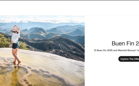 墨西哥万豪酒店“El Buen Fin”促销活动：入住至 2026 年 3 月 31 日享最高 35% 折扣（预订截止日期：11 月 17 日）