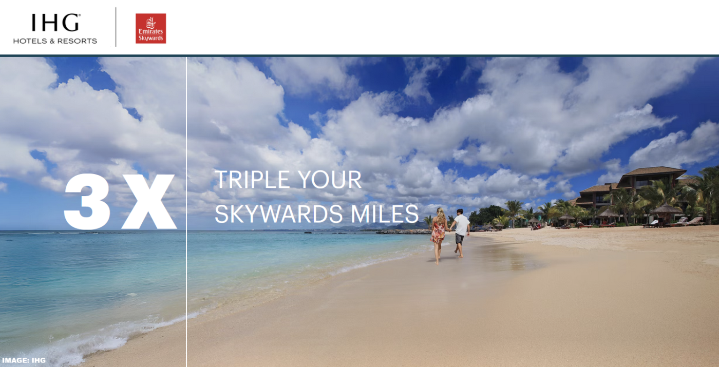 洲际酒店集团优悦会与阿联酋航空里程三倍累积优惠，有效期至 2026 年 2 月 28 日（预订截止日期：11 月 30 日）