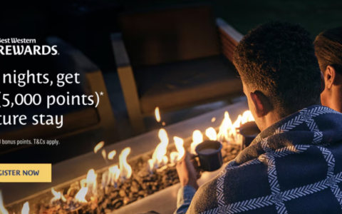 2026 年 12 月 1 日至 2 月 28 日期间，在美国和加拿大入住可获高达 20,000 点的最佳西方奖励积分