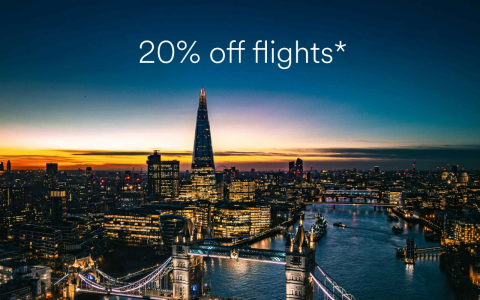 阿拉斯加航空公司机票促销：使用优惠码 THANKYOU20 可享部分目的地票价八折优惠