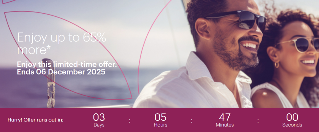 卡塔尔航空推出 65% 加成的 Avios 购买优惠,限时 4 天,活动截至 2025 年 12 月 6 日。