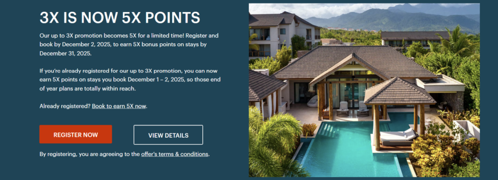 洲际酒店集团“优悦会”网络星期一优惠：2025 年 12 月 1 日至 31 日入住享 5 倍积分（12 月 1 日至 2 日预订）