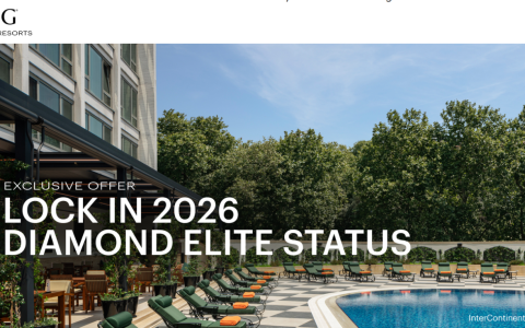 洲际酒店集团（IHG）购买精英资格积分和奖励积分以延续或提升会员等级，活动持续至 2025 年 12 月 31 日