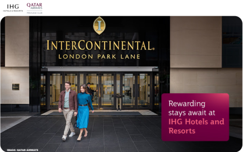 洲际酒店集团与卡塔尔航空合作