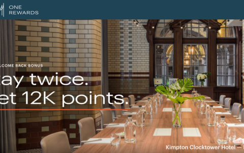 洲际酒店集团荣誉客会 12000 积分“欢迎回归奖励” 2026 年版