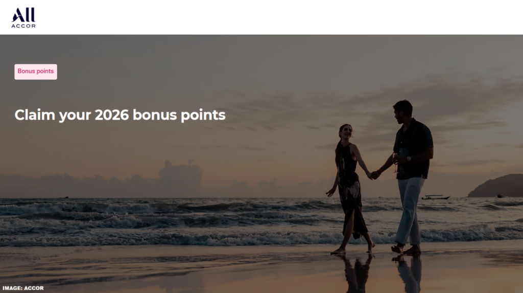 2026 年 1 月 16 日至 4 月 30 日期间入住亚洲地区可获 ALL Accor 2，026 积分奖励（预订时间为 1 月 16 日至 2 月 16 日）