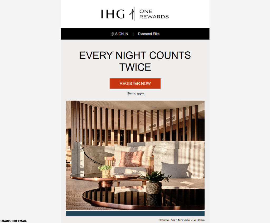 洲际酒店集团双倍精英资格入住夜:2026 年 1 月 22 日至 3 月 31 日